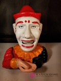 Clown Mechanical Cast Iron Bank