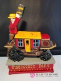 Stagecoach Cast Iron Mechanical Bank