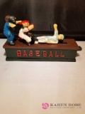 Baseball Cast Iron Mechanical Bank