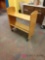31 in rolling Wood book cart