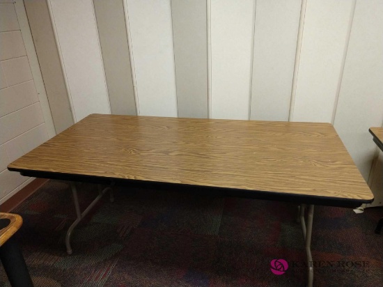 3 foot by 6 foot folding table