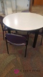 4 foot round table plus 4 chairs
