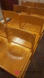 Set of 8 oak chairs