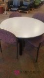 4 foot round table with four chairs