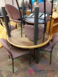 Two 42 inch round tables with eight chairs