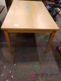 3 foot by 6 foot wood table