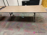 3 foot by 8 foot folding conference table
