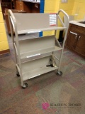 28 inch rolling book cart