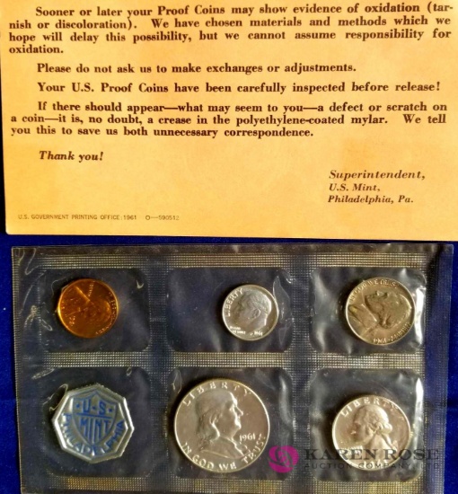 1961 Uncirculated Coins