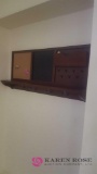 Shelf with hook, for entry way