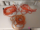 Three extension cords