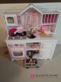 Barbie style kitchen and accessories