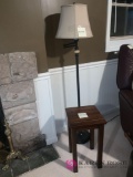 Basement Plant stand and pole lamp