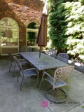 10 piece metal patio set