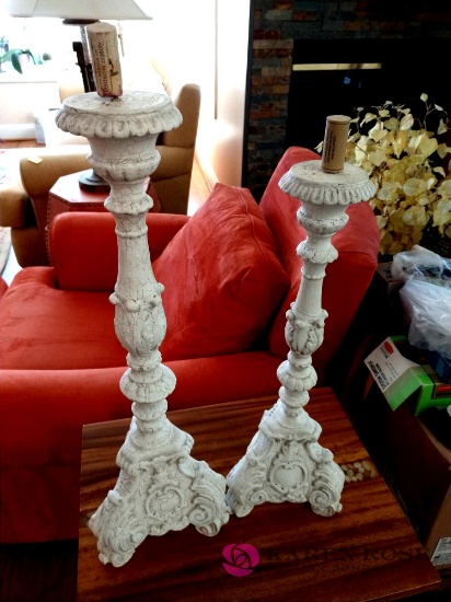 HOLLAND LOC, Pair of candlestick holders