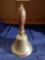Brass Bell With Wooden Handle