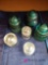 Six Glass Insulators