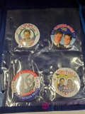 Four Clinton Political Badges