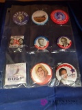 Nine Political Badges