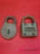 Two Vintage Padlocks