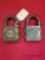 Two Vintage Railroad Padlocks