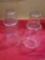 Lot Of Four Clear Railroad Lantern Globes