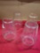 Lot Of Four Clear Railroad Lantern Globes