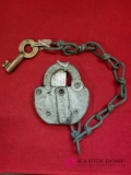 Penn Central Railroad Lock With Key