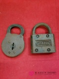 Two Vintage Padlocks