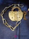 Penn Central Railroad Lock With Key