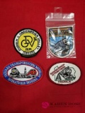 Four Railroad Patches