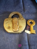 Penn Central Railroad Lock With Key