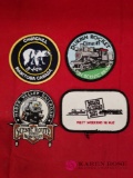 Four Railroad Patches