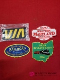 Four Railroad Patches