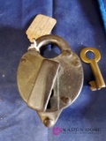 Cincinnati Peru Chicago Railroad Lock With Key