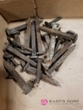 25 Embossed Railroad Spikes