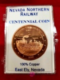 2005 Nevada Northern Railway Centennial Coin