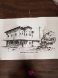 Drawing of Railroad Station