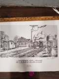 Drawing of Athens Railroad Station