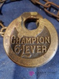 Generic Lock With Embossed Champion 6-Lever on Front