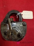 Grand Trunk Western Railroad Lock With Key