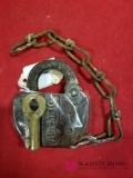 Nickle Plate Railroad Lock With Key