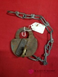 Penn Central Railroad Lock With Key