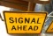 Signal ahead sign b1