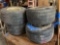 C 1 set of 4 golf cart tires and wheels