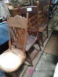 4 wood chairs c1