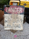 24 in danger wide machinery on Ross sign b1