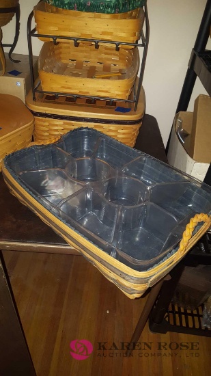 1999 Longaberger relish tray basket