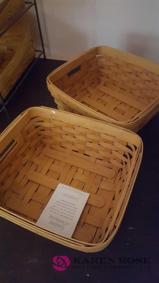 2 Longaberger baskets 2002