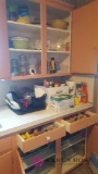 Kitchen lot, cleaning supplies dishes